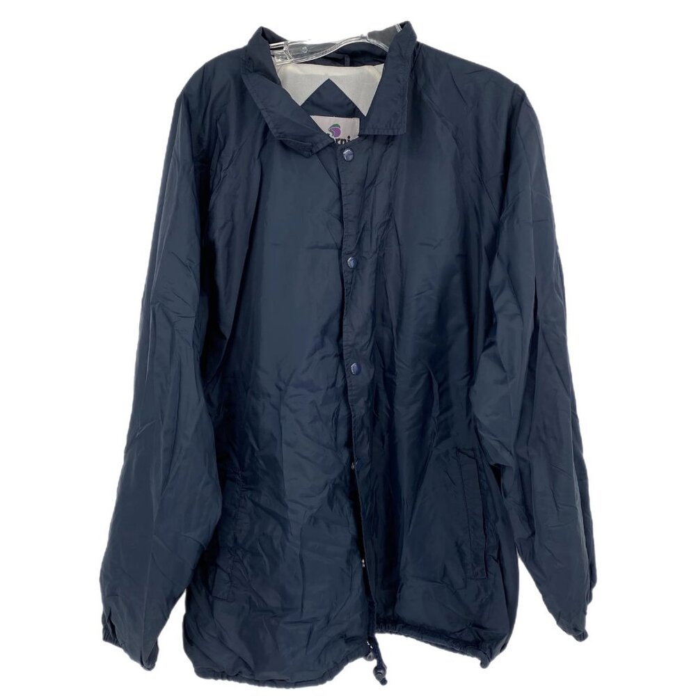 California Outerwear Blue Button Up Bomber Jacket | Size M